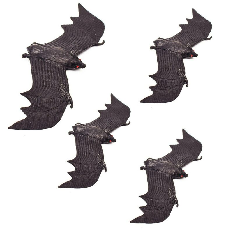 Bats As Decoration Simulation Of Rubber Terror Bat With The Props 4pc