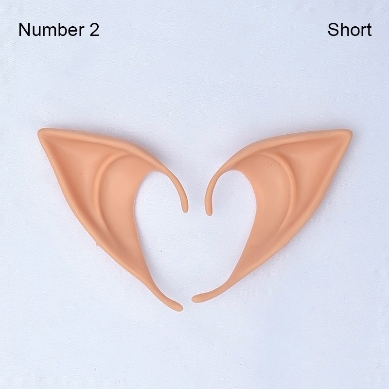 1 Pair Elven Elf Ears Anime Fairy Cosplay Costumes Latex Party Accessories For Home Events - 5