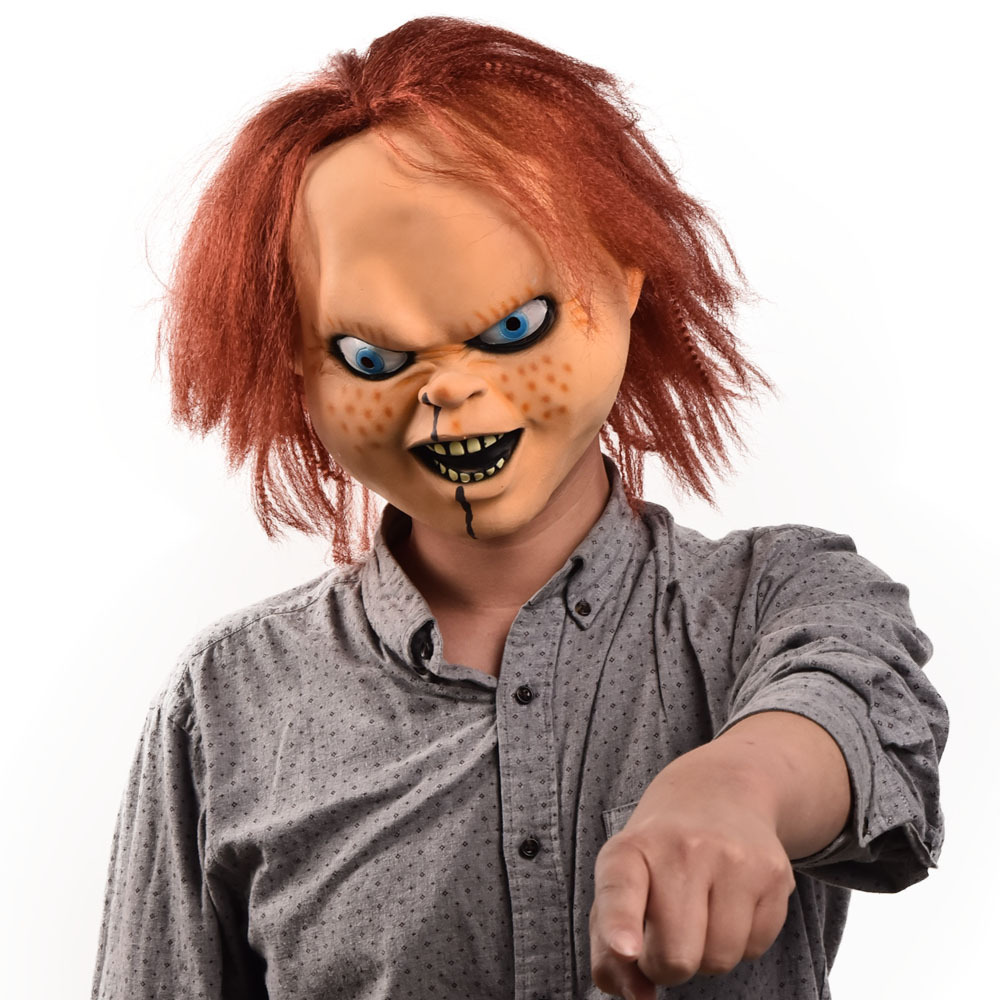 Deluxe Chucky Childs Play Halloween Mask Ghost Face Latex Costume Accessory Devil Killer Doll Helmet For Christmas - 1