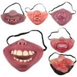 Clown Latex Mask Joy Cosplay Props Halloween Humorous Elastic Band Half Faced Hanted House Party Trick Joke Toy - 3