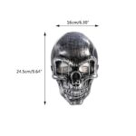 652f Halloween Mask Men's Women's Glowing Skull Party Cosplay Costume Accessories Scary Death Favor - 6