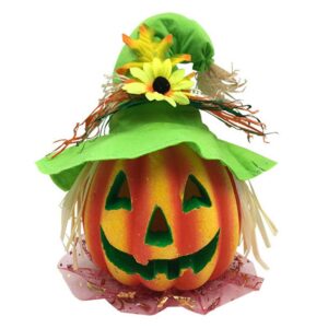 Led Hollow Pumpkin Lantern Lamp With Hat Light Party Bar Home Decor B2cshop