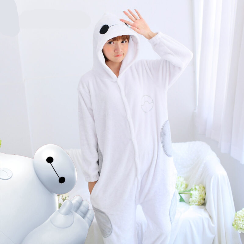 Hot Cartoon Big Hero Cosplay Party Costumes Animal Pijama Flannel Sleepwear Adult Onesies Pajamas Kigurumi