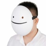 Cartoon Smile Dreams Masks Anime White Helmet Cosplay Halloween Party Props Accessories Costume