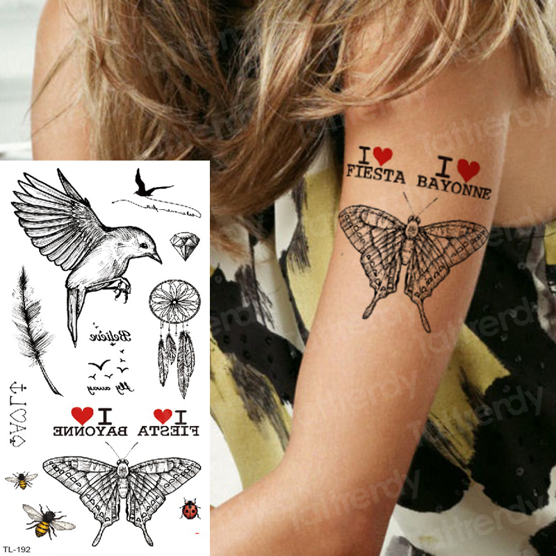 Kids Unicorn Tattoo Set Elf Angel Wings Skull Designs Fake Arm Sleeve Face Body Art Gift - 5