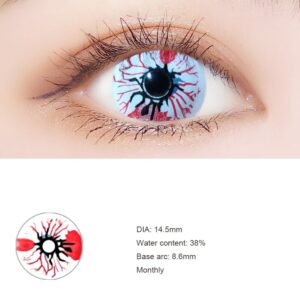 1 Pair 2pcs Cosplay Colored Contact Lens For Eyes Lenses Eye Color Beauty - 2