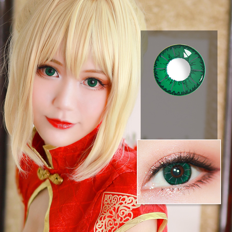 2pcs Vega Red Cosplay Contact Lenses Comfortable Party Eye Wear Beautiful Pupil Enhancing Lens - 6