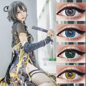 Myopia Contact Lenses Eye Colored Beautiful Pupil Degree Powder 0-800 Cosplay For Diy Personalized - 2