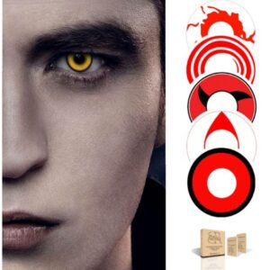 1 Pair 2pcs Crazy Lens Color Cosplay Contact Lenses For Eyes