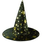 Witch Hat Costume Props Wider Reliable Adult Womens Star Print For Party Accessory Fedoras - 5