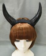 Bull Animal Horn Headband Fancy Dress Up Costume Accessory Steampunk