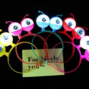 Flash Big Eyeball Headband Party Prom Headdress Props Eyes Kids Toys Hair Band - 2