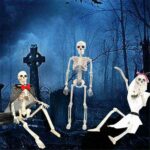 Poseable Full Life Size Skeleton Party Prop Decor Human Anatomy Model Simulation Haunted House Decoration 40 - 6