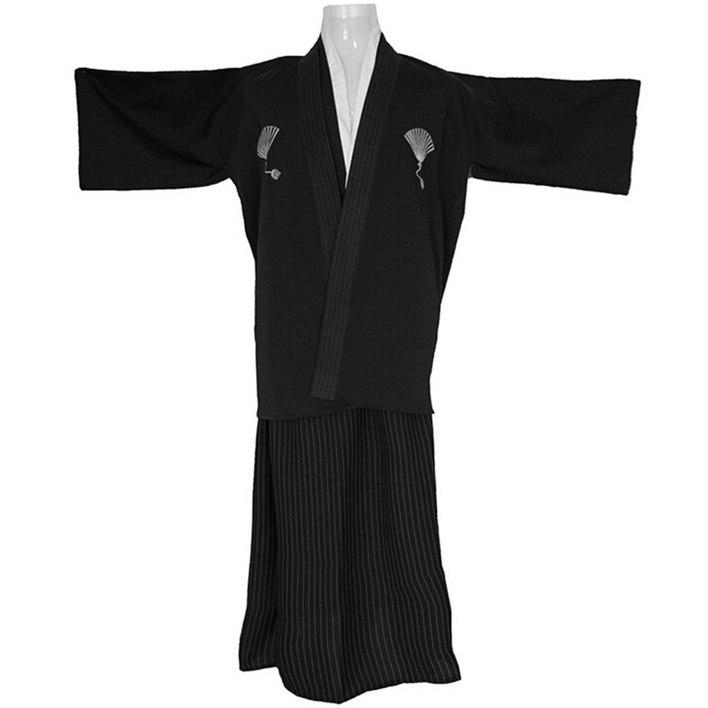 Traditional Japanese Samurai Kimono Costume Cosplay Festival Robe Gown For Men And Kids Boys - 5