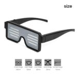 Led Glasses Usb Rechargeable Light Up Glow Sunglasses With 8 Animation Modes For Christmas And Various Festival Party - 4