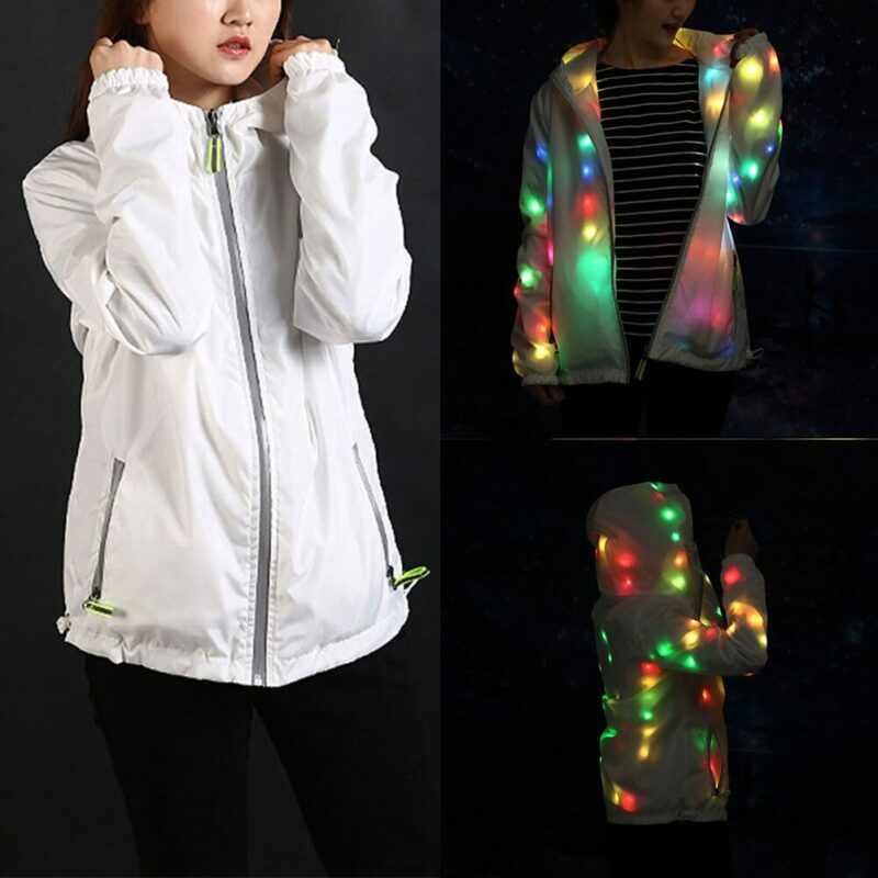 Luminous Coat Cool Clothing Dance Colorful Led Lights Jackets For Party H9