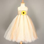 Sunflower Princess Tutu Dress For Year Party Baby Fancy Cosplay Clothing Girl Masquerade Ball Gown Carnival Cloth - 4