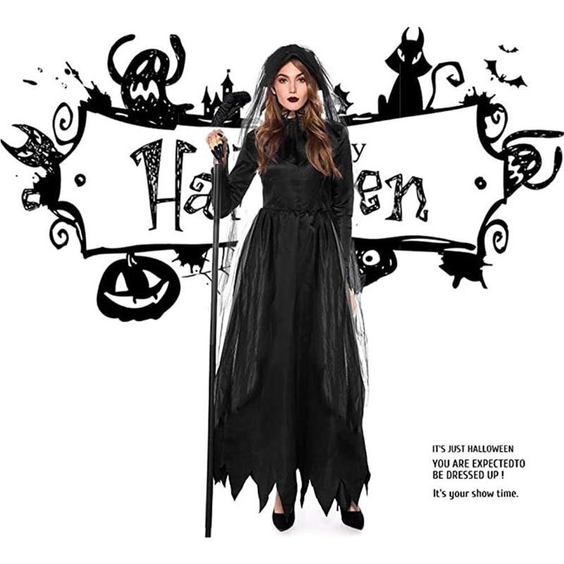 Costume Horror Ghost Bride Zombie Demon Party For Women Bar Stage S-xxl Cosplay Vampire Size Y3p6 - 6