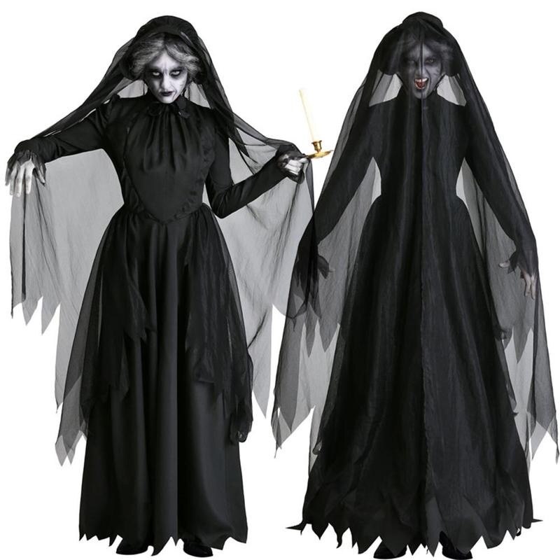 Costume Horror Ghost Bride Zombie Demon Party For Women Bar Stage S-xxl Cosplay Vampire Size Y3p6 - 4