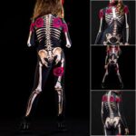 Rose Skeleton Adult Kids Scary Costume Dress Cosplay Sexy Jumpsuit Carnival Party Baby Girl Day Of The Dead - 5