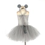 Baby Gray Mouse Costumes Girls Cartoon Dress Carnival Party Cosplay Outfits Fancy Dresses Nina Disfraz - 3