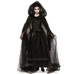 Witch Women Scary Zombie Vampire Costume Horror Spooky Ghost Sexy Dress & Medieval Hooded Cape Day Of The Dead - 5