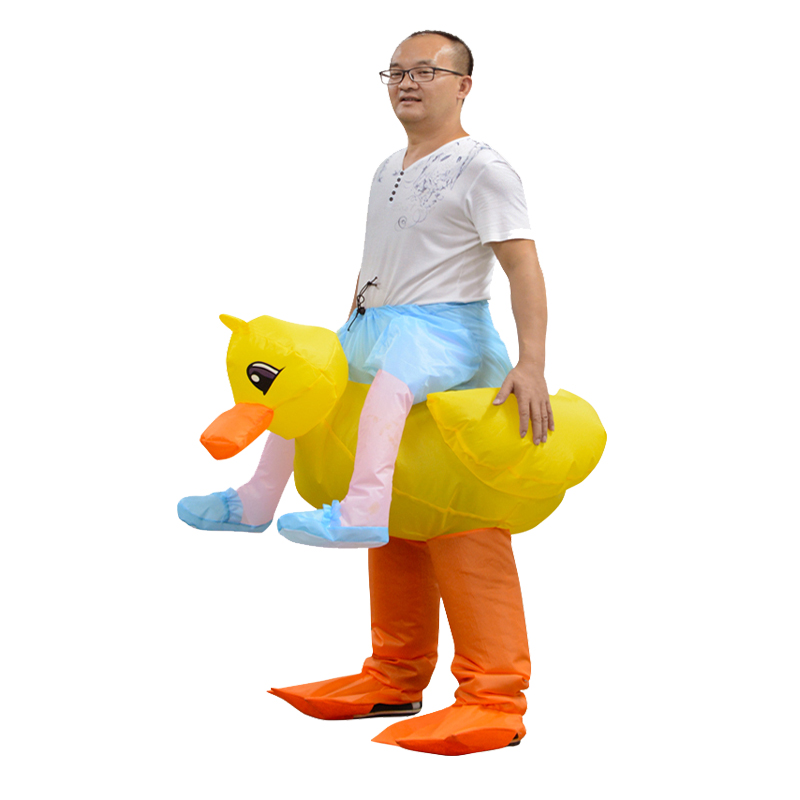 Deluxe Inflatable Duck Costume Suit Funny Party Outfit Adult Size Perfect For Costume Parties And Events - 1