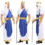 Adult Man Prince King Cosplay Clothes God Of Sea Costumes Carnival Christmas Masquerade Party Cos Fancy Dress