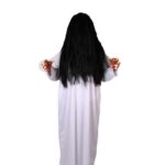 Scary Costume For Women Man Party Gothic Ghost Sadako Vampire Horror Terrify Gown Wig Room Escape Stage Performance - 5