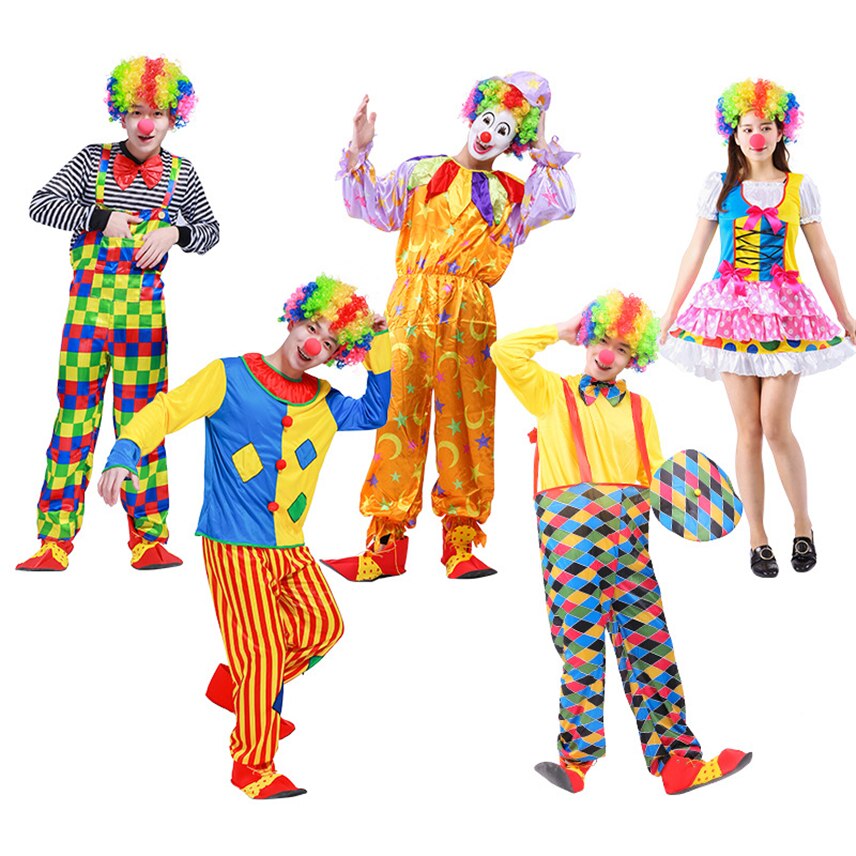 Cosplay Costumes For Adult Clowns Circus Scary Horror Carnival Party Masquerade Disguise Stage Performance Clothing - 2