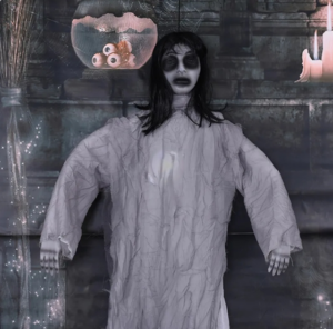 Halloween Haunted House Decor Scary Hanging Female Ghost Party Prop