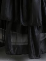 Girls Halloween Black Layered Mesh Dress Christmas Party Performance Outfit - 6