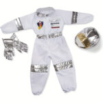 Kids Astronaut Costume Set With Realistic Accessories For Ages 610