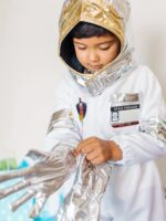 Kids Astronaut Costume Set With Realistic Accessories For Ages 610 - 4
