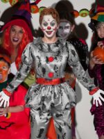 Kids Deluxe Halloween Clown Costume Durable Polyester Machine Washable - 5