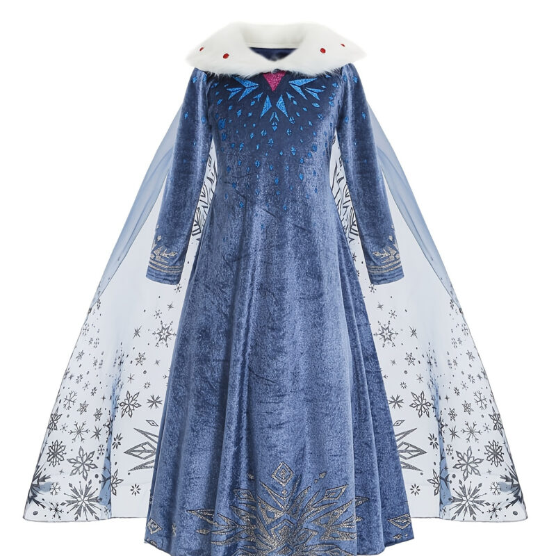 Girls Halloween Princess Dress With Cute Cartoon Character Design