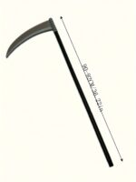 Kids Halloween Grim Reaper Costume Set Hooded Cape Scythe Gloves - 7