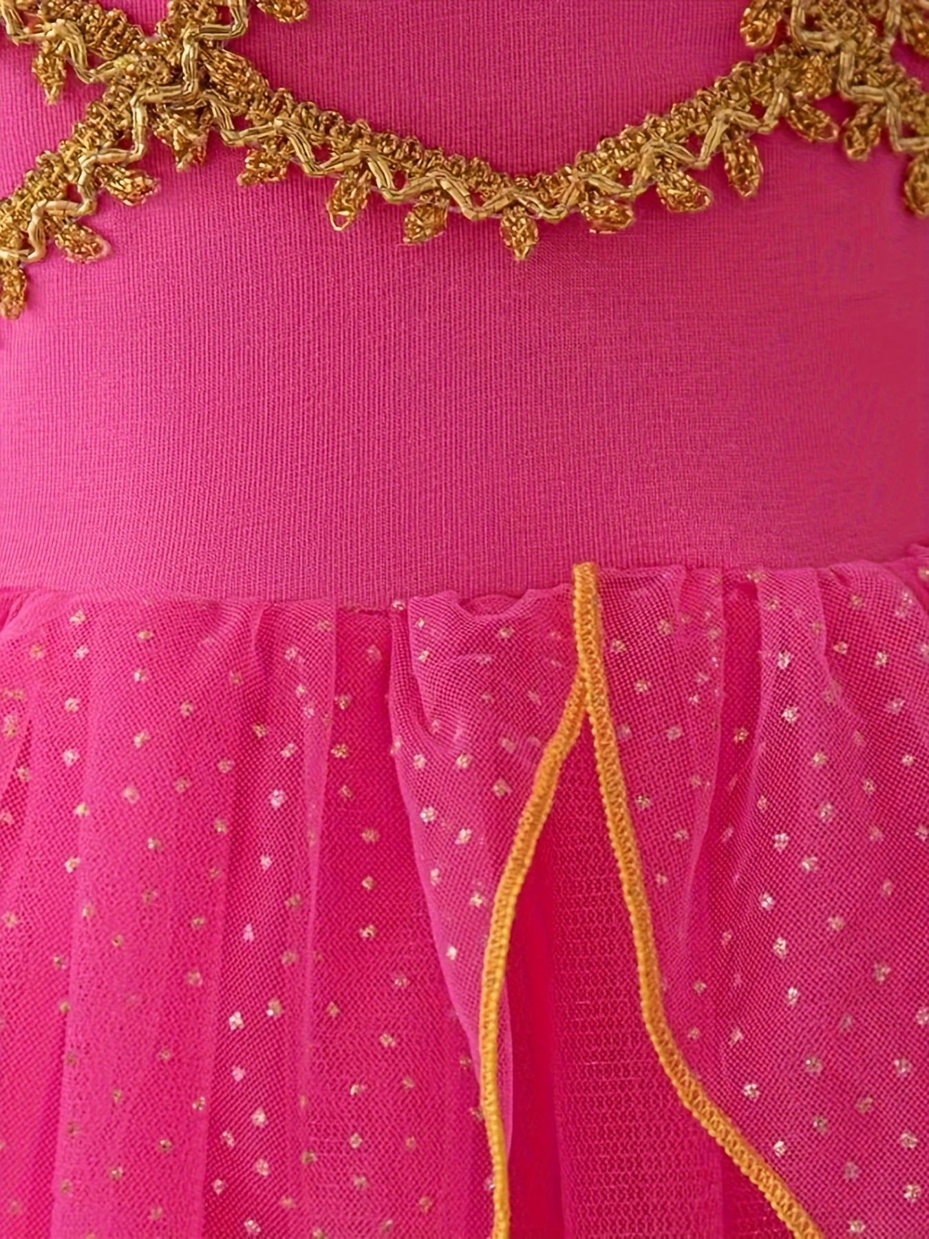 Girls Princess Tutu Dress Sleeveless Solid Color Party Performance Wear - 7