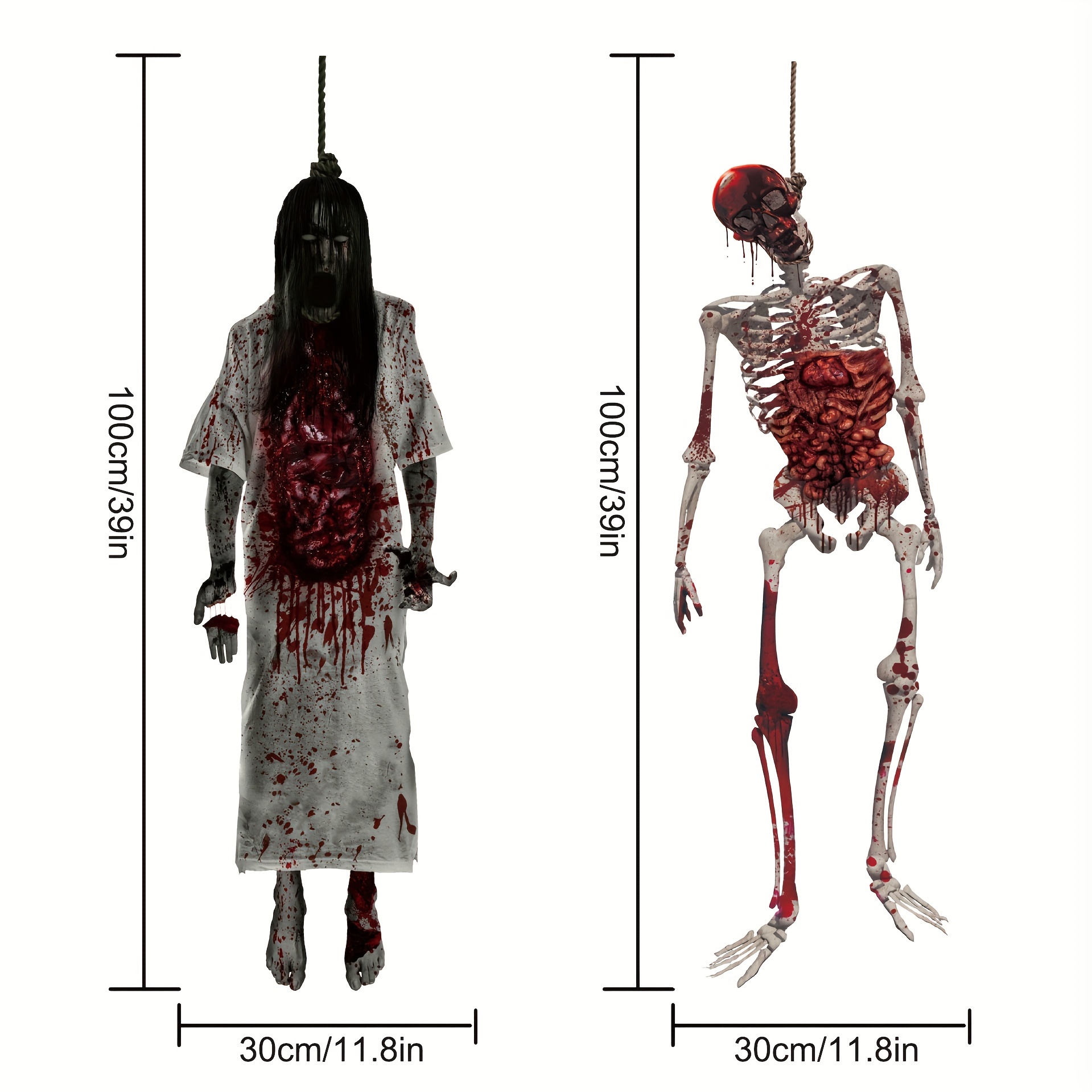 Vintage Ghost Halloween Wall Sticker Ecofriendly Window Decoration Multioccasion Use - 4