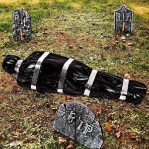1pc Creepy Fake Corpse Bag Outdoor Halloween Prop Haunted House Decor