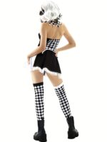 5piece Drag Queen Vampire Clown Devil Halloween Roleplaying Costume Set - 4