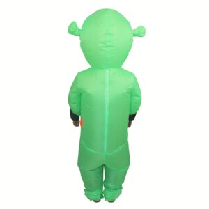 Adults Inflatable Alien Halloween Costume Funny Blowup Cosplay Outfit - 2