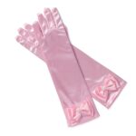 Girls Princess Gloves With Bow Faux Pearl For Birthday Cosplay - 11