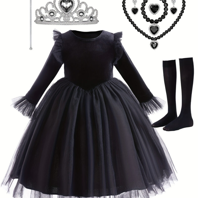 Complete Girls Holiday Costume Set Halloween Christmas Dress Accessories