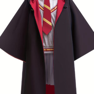 3piece Wizard Costume Set Top Skirt Hood For Kids Halloweenparty