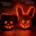 Led Spooky Masks Bear Bunny Designs Cosplay Festival Costume Accessories - 7