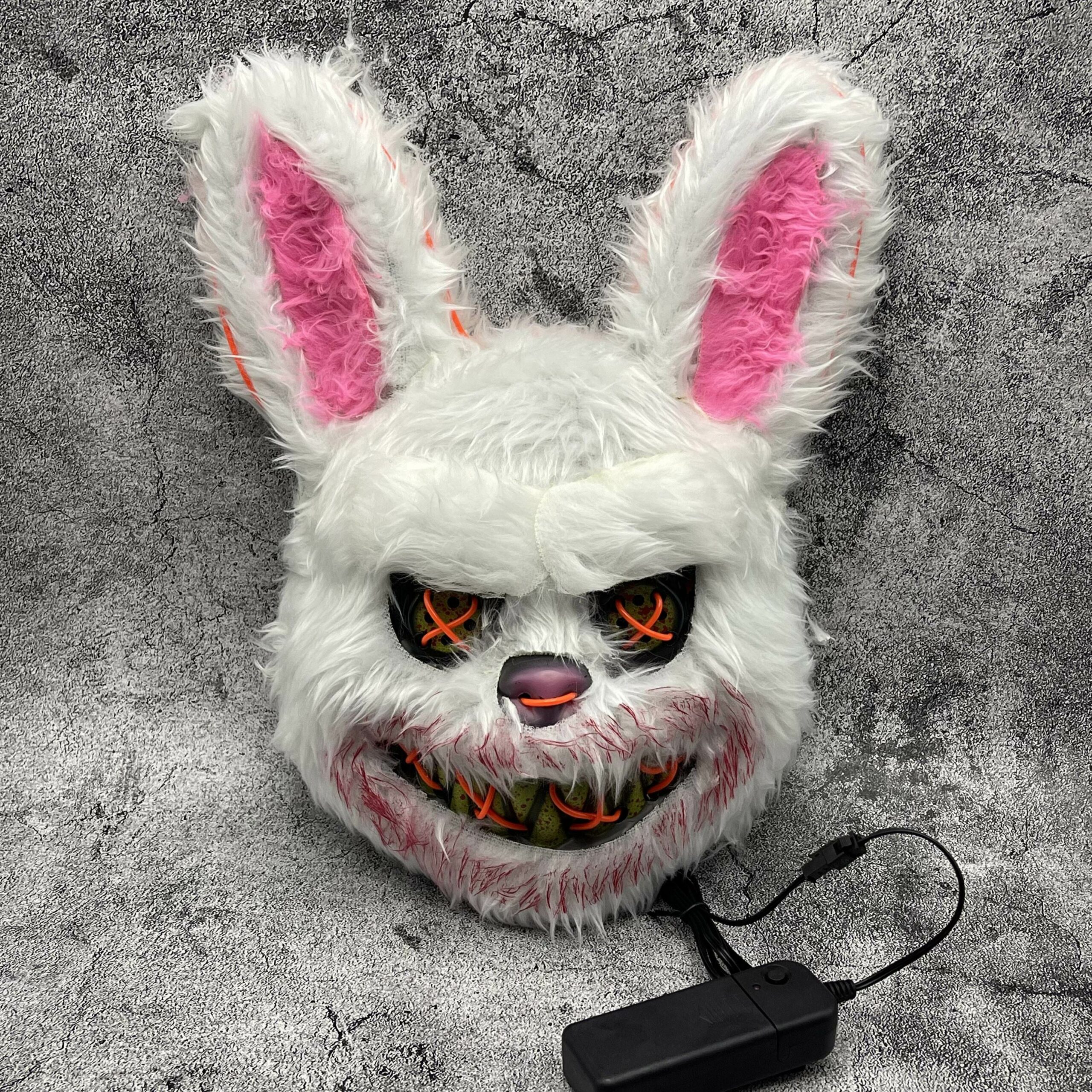 Led Spooky Masks Bear Bunny Designs Cosplay Festival Costume Accessories - 18