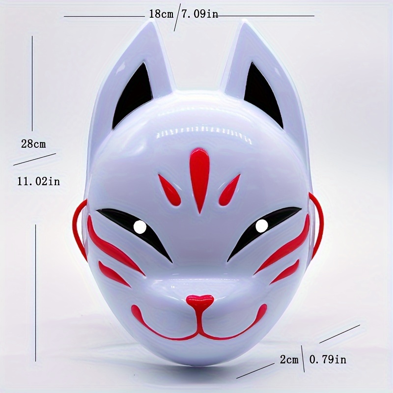 Retro Horror Fox Mask For Halloween Cosplay Larp Stage Performance - 2