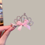 Sparkly Crown Rabbit Ear Hair Clip Durable Girls Accessories For Parties - 19