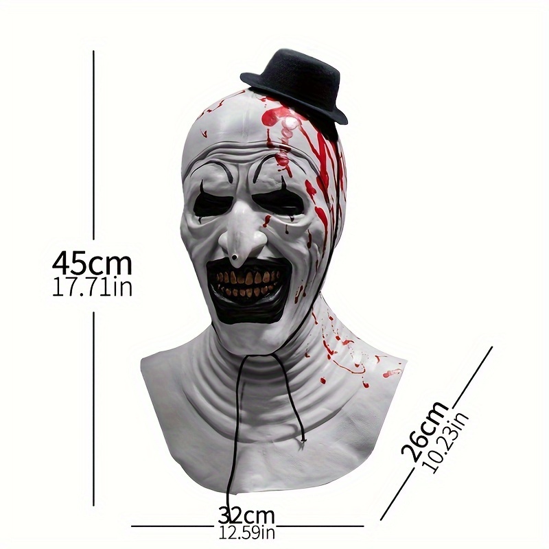 Halloween Horror Clown Latex Mask For Cosplay Party Decor Stage Props - 6